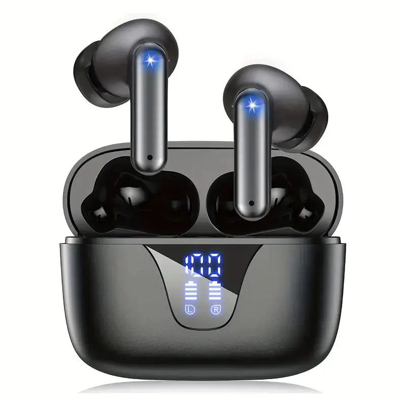 Auriculares Inalámbricos Cuánticos • 60H de Energía • Pantalla LED Inteligente