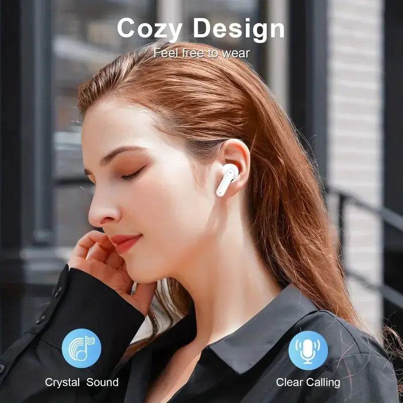 Auriculares Inalámbricos Cuánticos • 60H de Energía • Pantalla LED Inteligente
