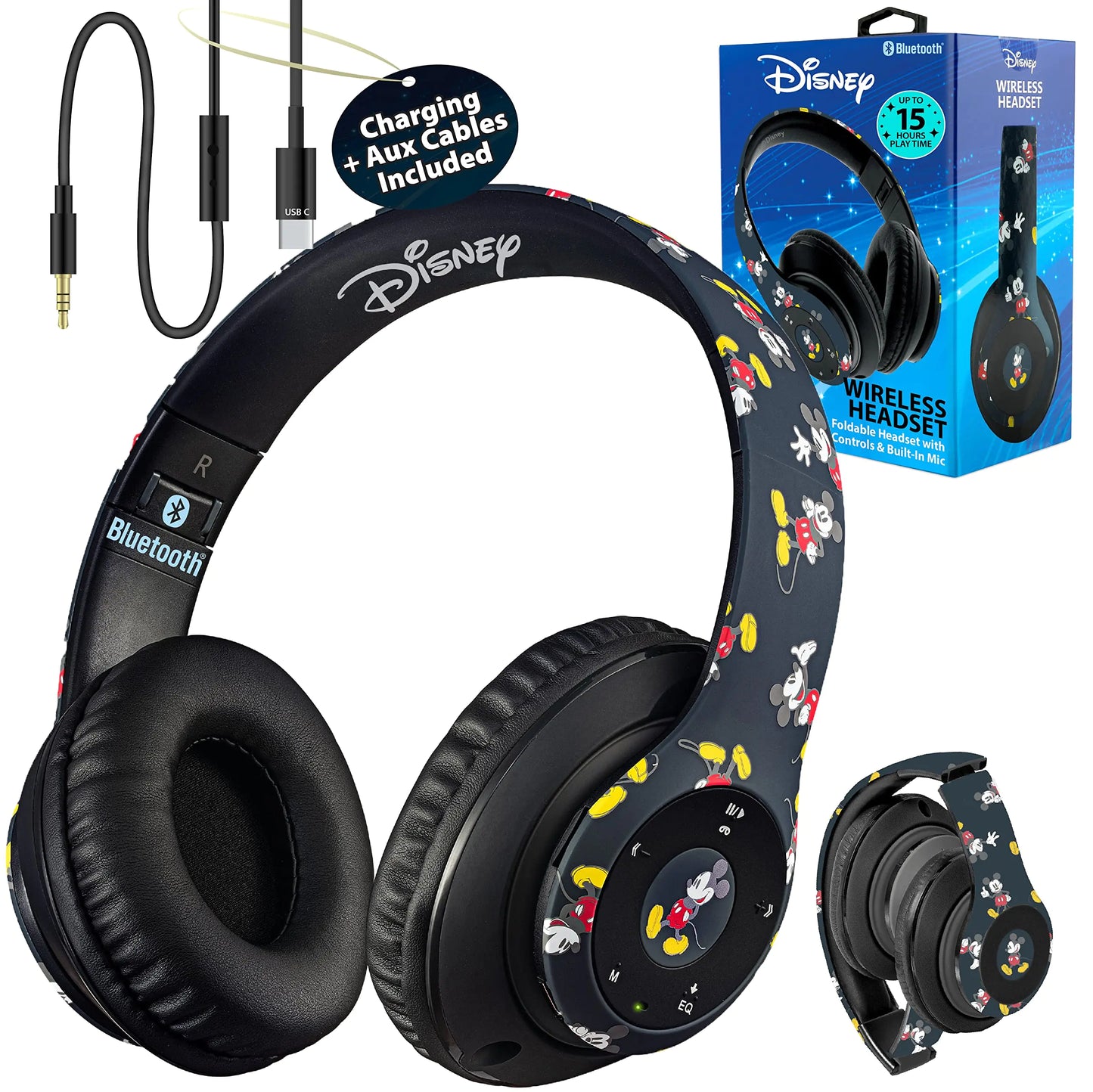 Mickey Vibe – Audífonos Bluetooth Disney con Micrófono